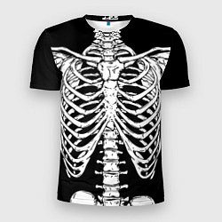 Футболка спортивная мужская Skeleton ribs, цвет: 3D-принт