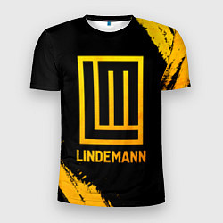 Футболка спортивная мужская Lindemann - gold gradient, цвет: 3D-принт