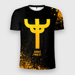 Футболка спортивная мужская Judas Priest - gold gradient, цвет: 3D-принт