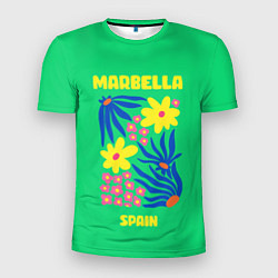 Футболка спортивная мужская Марбелья - Испания, цвет: 3D-принт