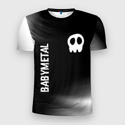 Футболка спортивная мужская Babymetal glitch на темном фоне: надпись, символ, цвет: 3D-принт