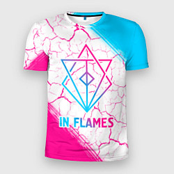 Футболка спортивная мужская In Flames neon gradient style, цвет: 3D-принт