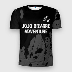 Футболка спортивная мужская JoJo Bizarre Adventure glitch на темном фоне: симв, цвет: 3D-принт