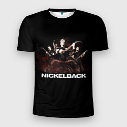 Футболка спортивная мужская Nickelback brutal, цвет: 3D-принт