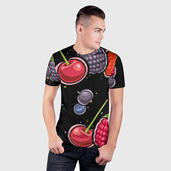 Футболка спортивная мужская Плоды и ягоды, цвет: 3D-принт — фото 2