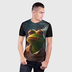 Футболка спортивная мужская Frog Pepe, цвет: 3D-принт — фото 2