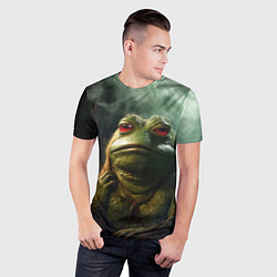 Футболка спортивная мужская Большая жаба Пепе, цвет: 3D-принт — фото 2