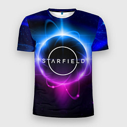 Мужская спорт-футболка Starfield space logo