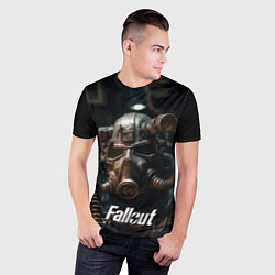 Футболка спортивная мужская Fallout man, цвет: 3D-принт — фото 2