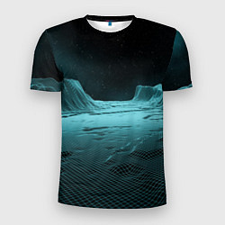 Футболка спортивная мужская Space landscape - vaporwave, цвет: 3D-принт