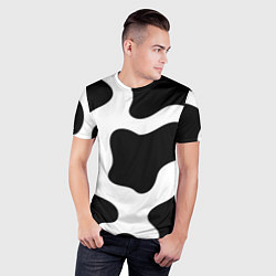 Футболка спортивная мужская Кожа коровы, цвет: 3D-принт — фото 2