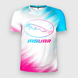 Футболка спортивная мужская Jaguar neon gradient style, цвет: 3D-принт