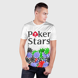 Футболка спортивная мужская Poker - игра для удачливых, цвет: 3D-принт — фото 2