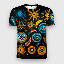 Футболка спортивная мужская Африканский узор - нейросеть, цвет: 3D-принт