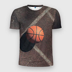Футболка спортивная мужская Мяч баскетбольный, цвет: 3D-принт