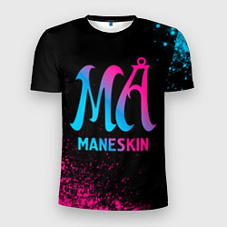 Футболка спортивная мужская Maneskin - neon gradient, цвет: 3D-принт