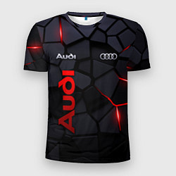Мужская спорт-футболка Audi - плиты с эффектом свечения