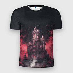 Футболка спортивная мужская Готический замок, цвет: 3D-принт