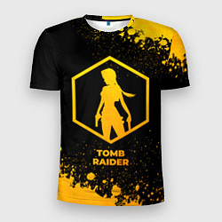 Футболка спортивная мужская Tomb Raider - gold gradient, цвет: 3D-принт