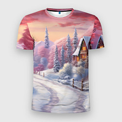 Футболка спортивная мужская Волшебное сияние новогодних огней, цвет: 3D-принт