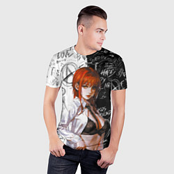 Футболка спортивная мужская Makima - Chainsaw man, цвет: 3D-принт — фото 2