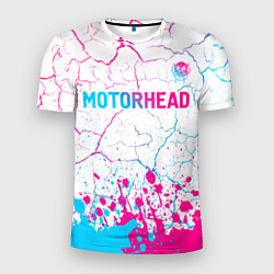 Футболка спортивная мужская Motorhead neon gradient style посередине, цвет: 3D-принт