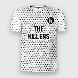 Футболка спортивная мужская The Killers glitch на светлом фоне посередине, цвет: 3D-принт