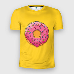 Футболка спортивная мужская Пончик Гомера, цвет: 3D-принт