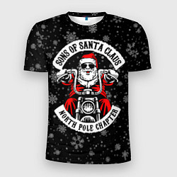 Футболка спортивная мужская Sons of Santa Claus north pole chapter, цвет: 3D-принт