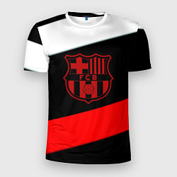 Футболка спортивная мужская Barcelona stripes sport, цвет: 3D-принт
