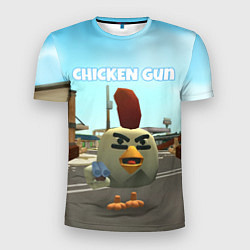 Футболка спортивная мужская Chicken Gun - shooter, цвет: 3D-принт