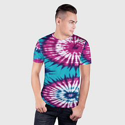 Футболка спортивная мужская Тай-дай цвет, цвет: 3D-принт — фото 2