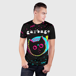 Футболка спортивная мужская Garbage - rock star cat, цвет: 3D-принт — фото 2