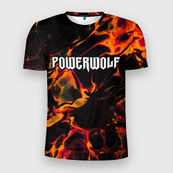 Футболка спортивная мужская Powerwolf red lava, цвет: 3D-принт