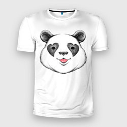 Футболка спортивная мужская Влюблённый панда, цвет: 3D-принт
