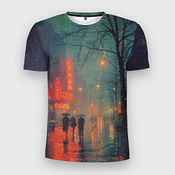 Мужская спорт-футболка Пасмурный вечер