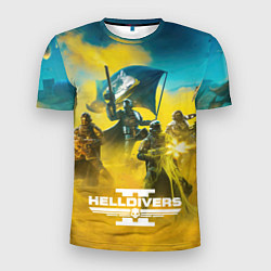 Футболка спортивная мужская Helldivers 2: Battle, цвет: 3D-принт