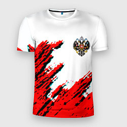 Футболка спортивная мужская Россия герб империя, цвет: 3D-принт