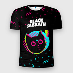 Футболка спортивная мужская Black Sabbath - rock star cat, цвет: 3D-принт