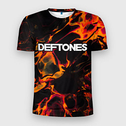 Футболка спортивная мужская Deftones red lava, цвет: 3D-принт