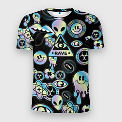 Футболка спортивная мужская Rave gradient, цвет: 3D-принт