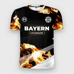 Футболка спортивная мужская Bayern legendary sport fire, цвет: 3D-принт