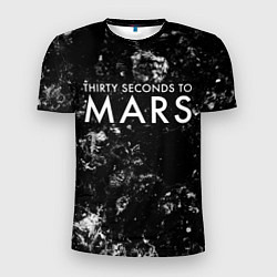 Футболка спортивная мужская Thirty Seconds to Mars black ice, цвет: 3D-принт