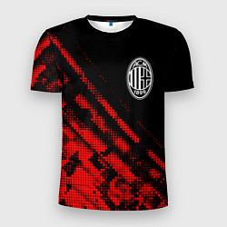 Футболка спортивная мужская AC Milan sport grunge, цвет: 3D-принт