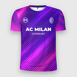 Футболка спортивная мужская AC Milan legendary sport grunge, цвет: 3D-принт