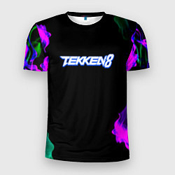 Футболка спортивная мужская Tekken огненный дым текстура, цвет: 3D-принт