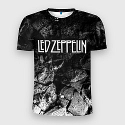 Футболка спортивная мужская Led Zeppelin black graphite, цвет: 3D-принт