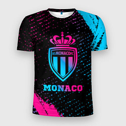 Футболка спортивная мужская Monaco - neon gradient, цвет: 3D-принт