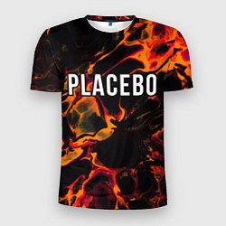 Футболка спортивная мужская Placebo red lava, цвет: 3D-принт