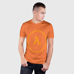 Футболка спортивная мужская Half-Life оранжевый, цвет: 3D-принт — фото 2